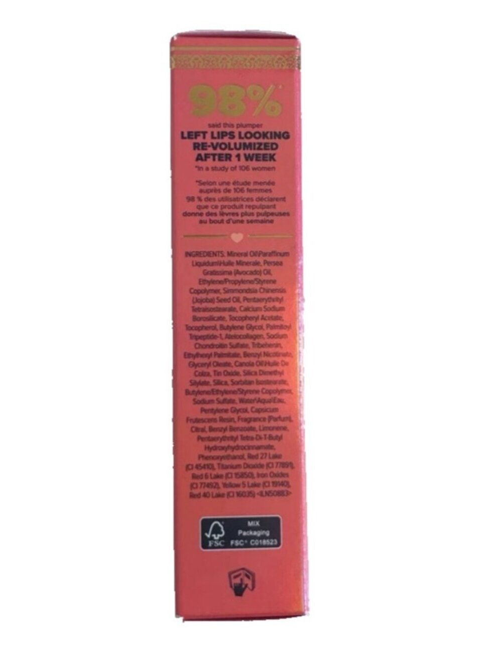 Too Faced Lip Injection Extreme Plumping Gloss Creamsicle Tickle .14oz New - Picture 4 of 6